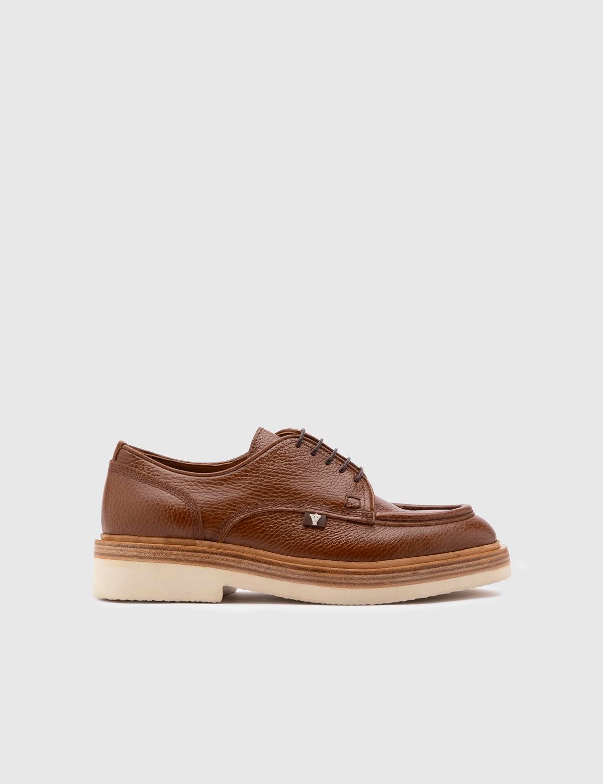 Clemente Saddle Brown Floater Leather Men's Oxford