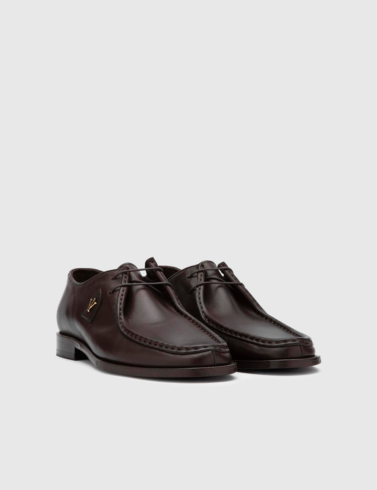 Espoo Oxford-Schuhe für Herren aus braunem Anilinleder