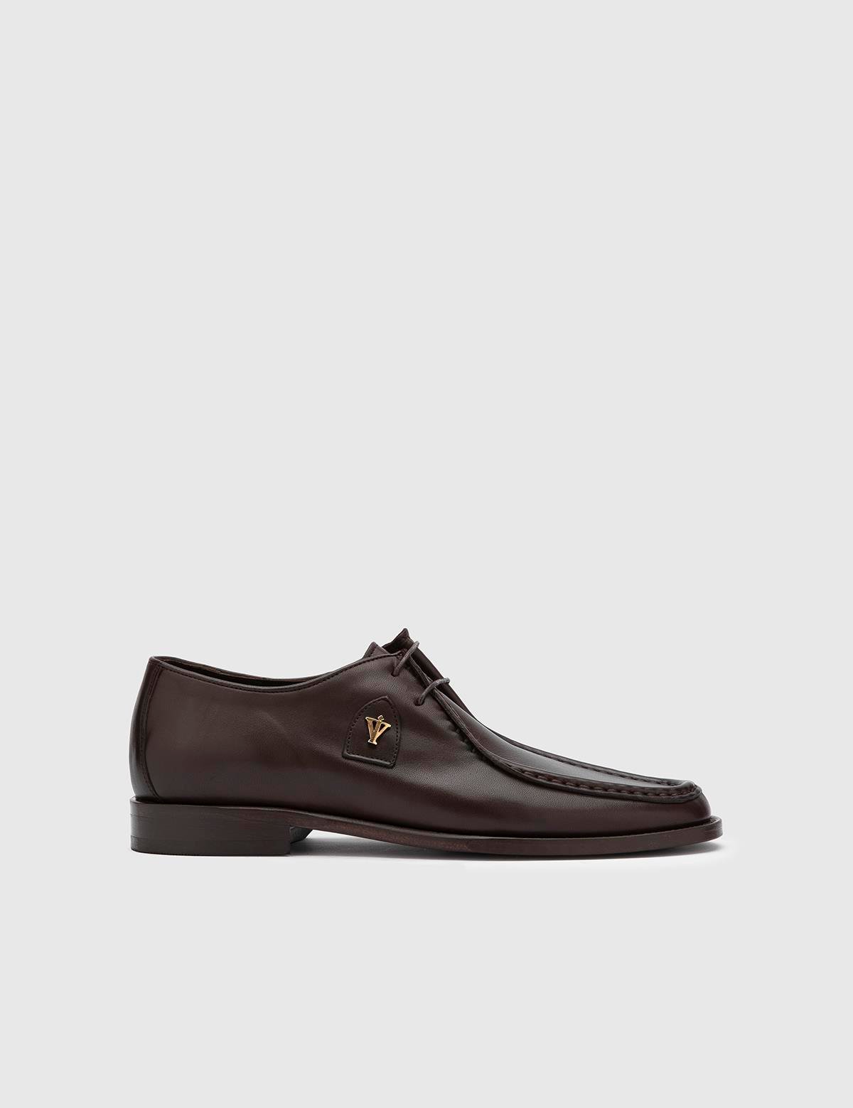 Espoo Oxford-Schuhe für Herren aus braunem Anilinleder