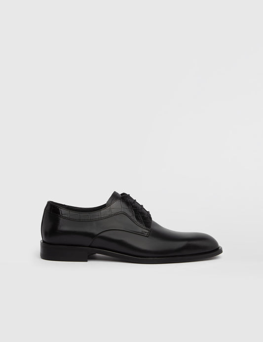 Vitis Derby-Schuh für Herren aus antikem schwarzem Leder