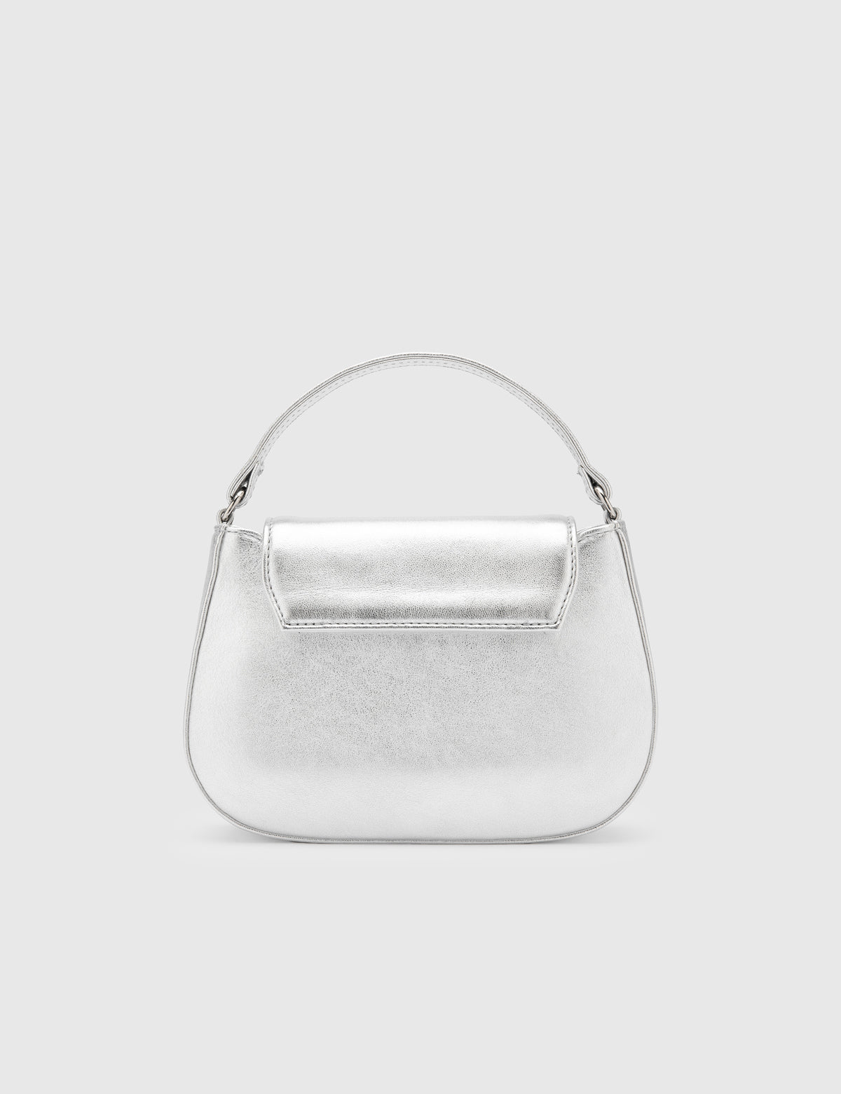 Felice Silver Leather Women's Handbag