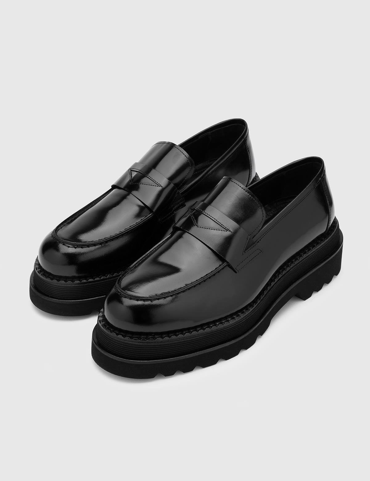 Arve Black Florentic Leather Men's Loafer