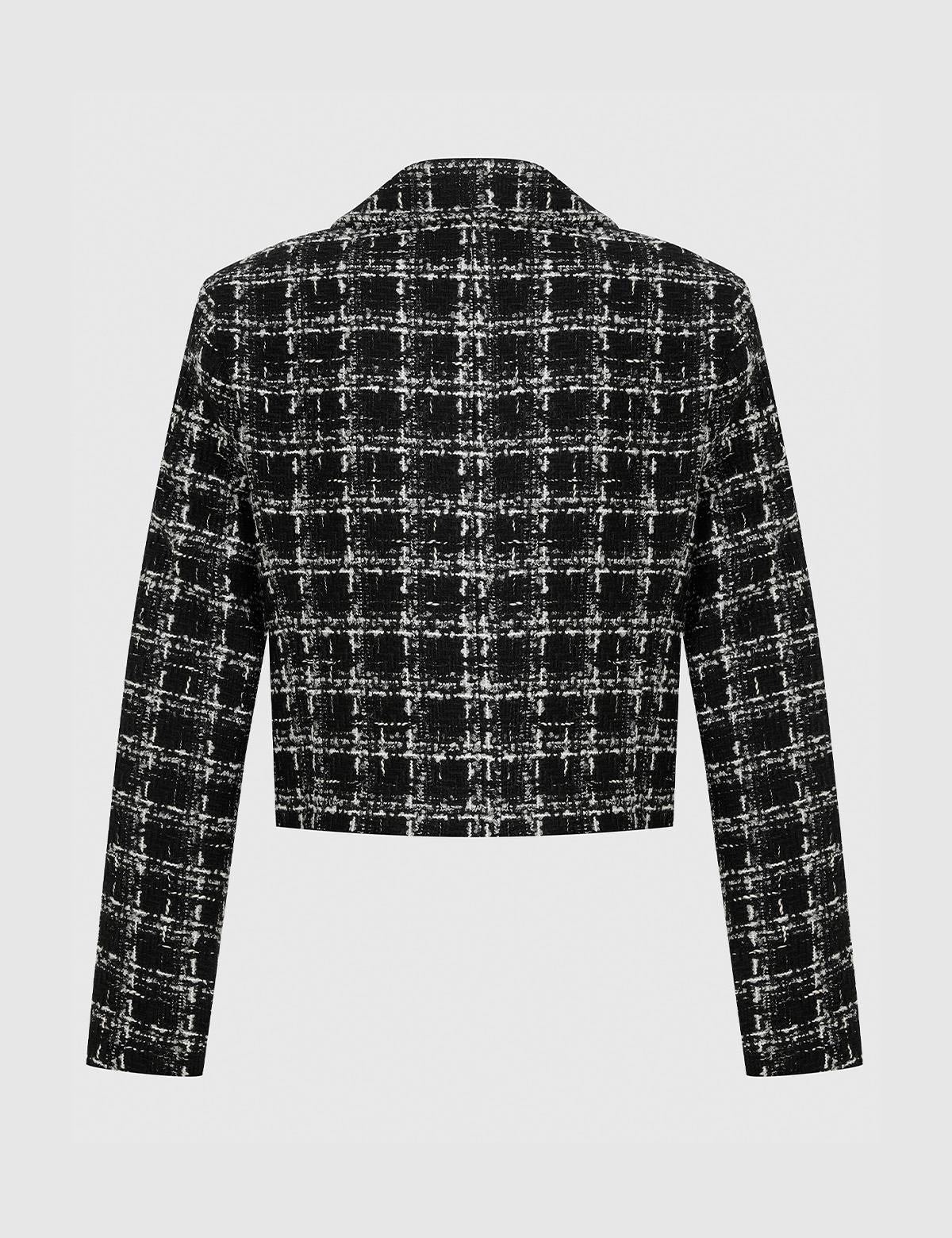 Bauer Black-White Women's Tweed Jacket