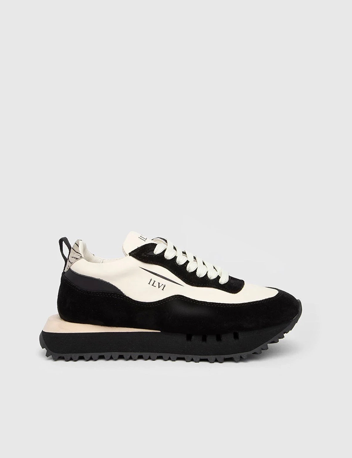 Bugs Black Suede-Beige Leather Women's Sneaker