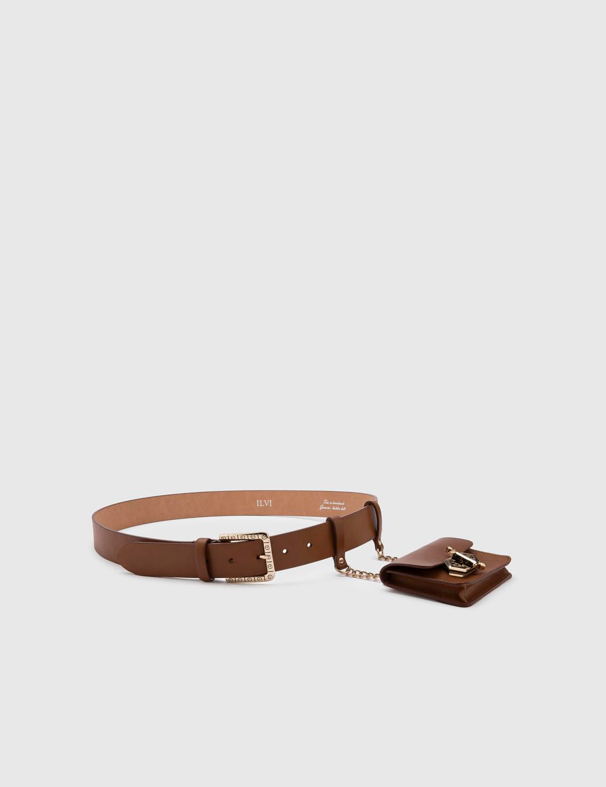 Cle Saddle Brown Leather Women's Belt