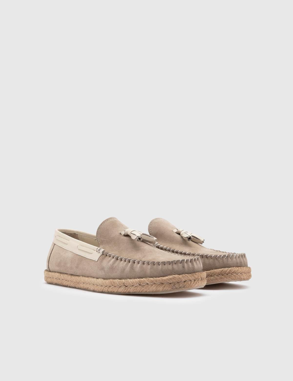 Donato Mink Suede Leather Men's Moccasin