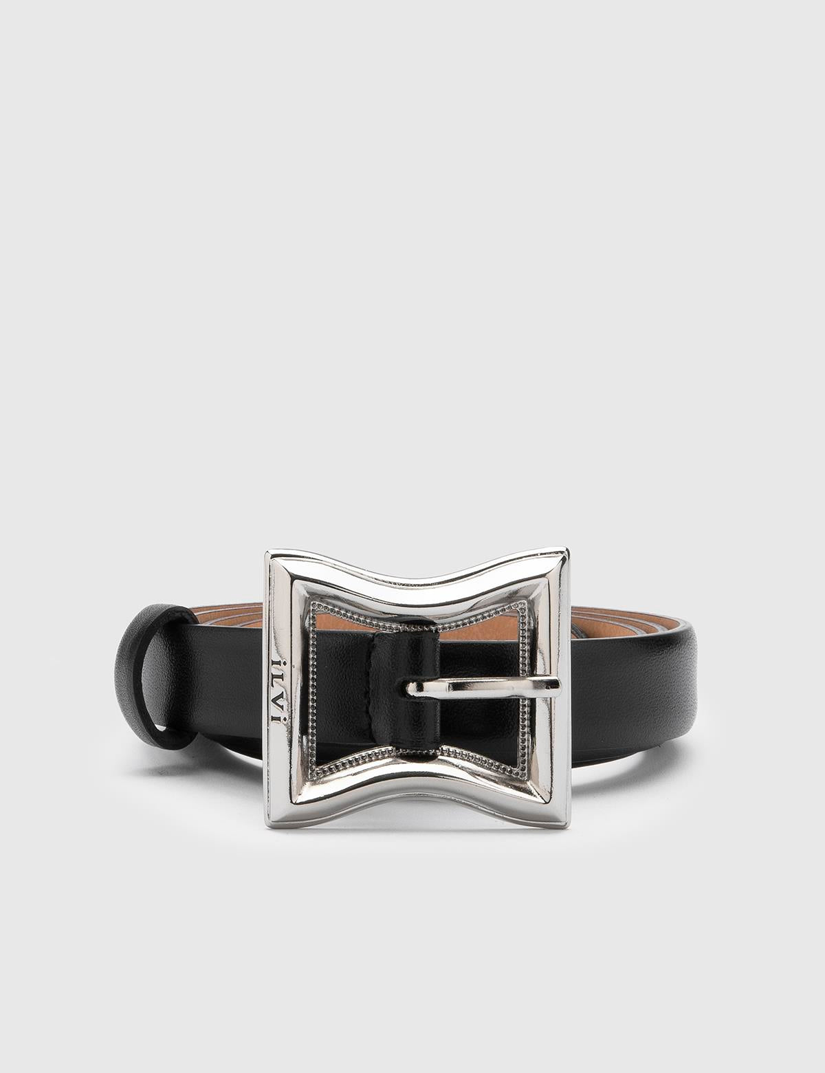 Fidelya Black Leather Women's Belt