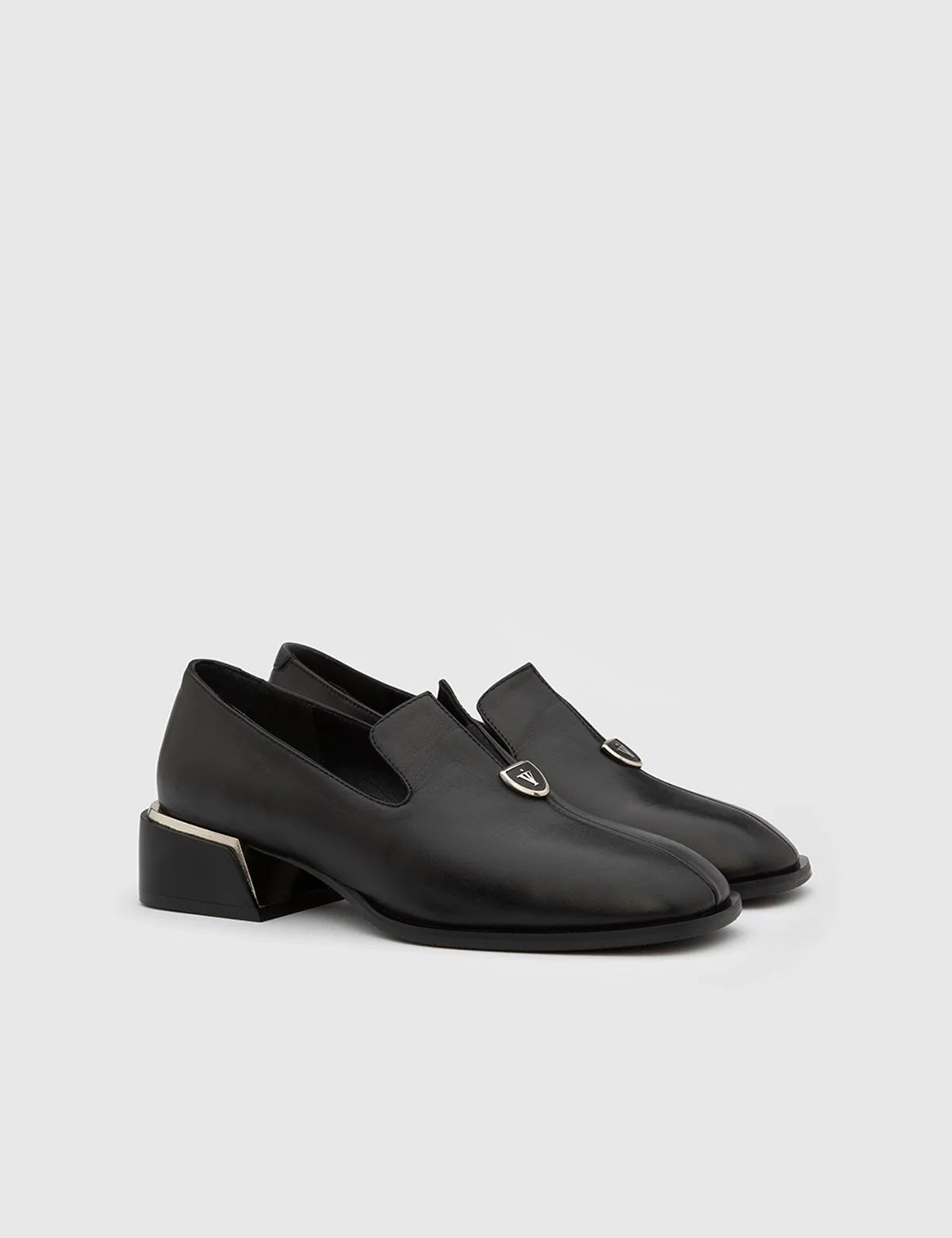 Filippa Black Leather Women's Pump