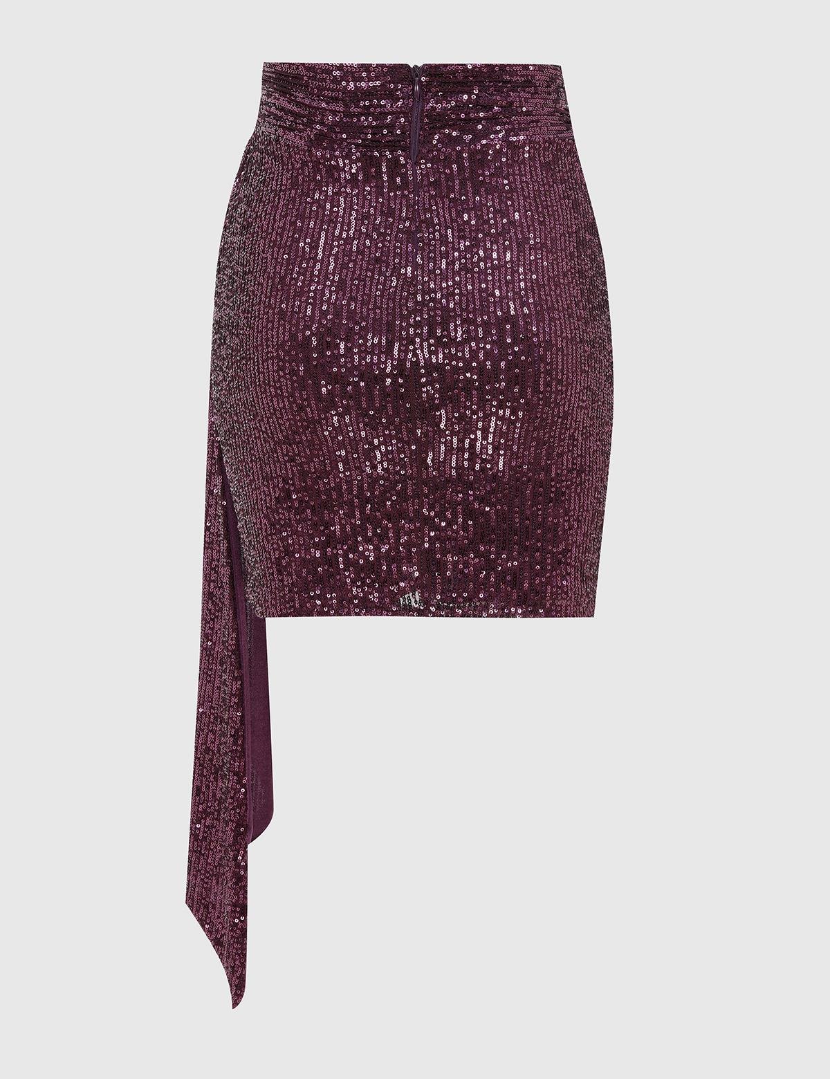 Hughes Purple Women's Sequin Skirt