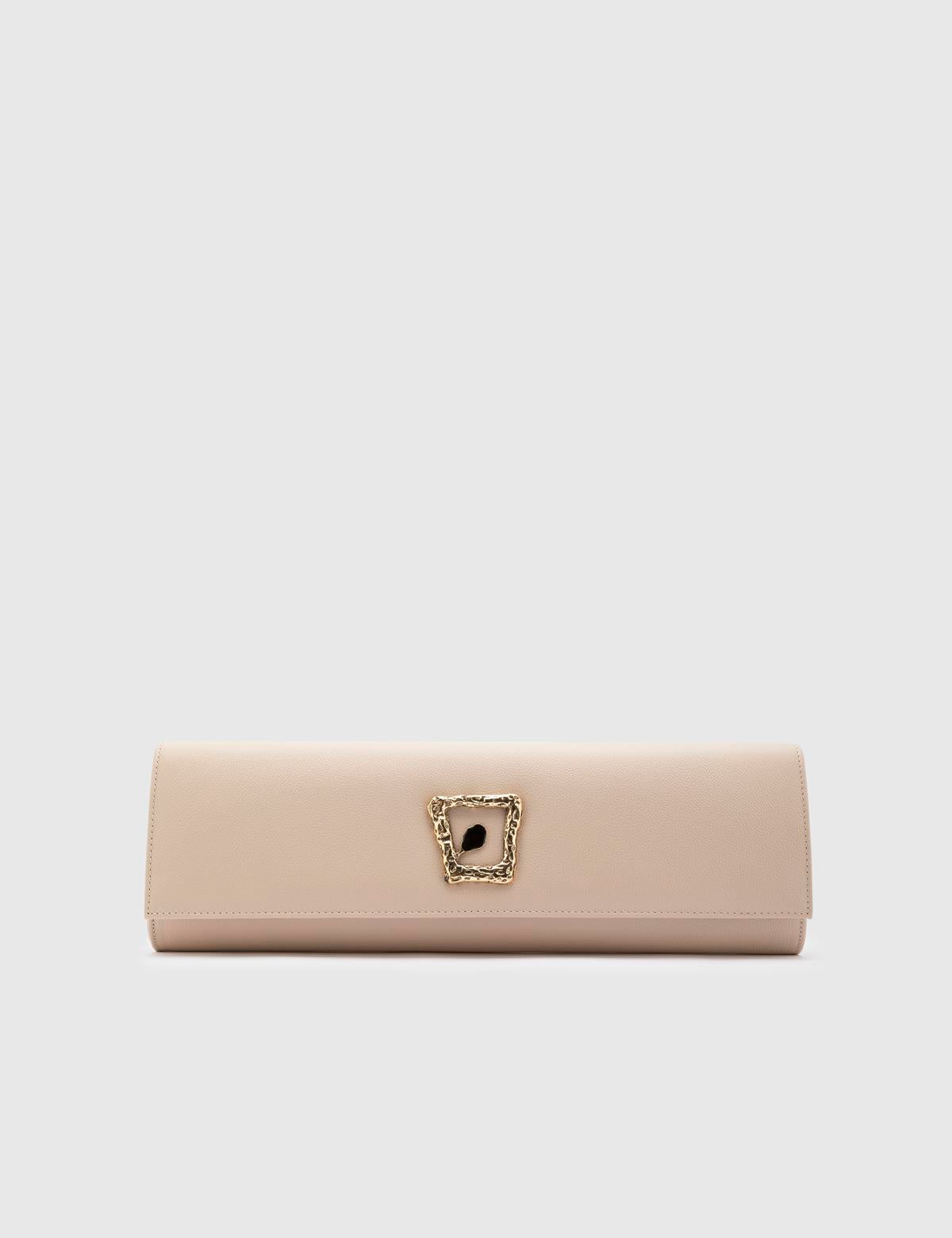 Joana Beige Leder Damen Handtasche