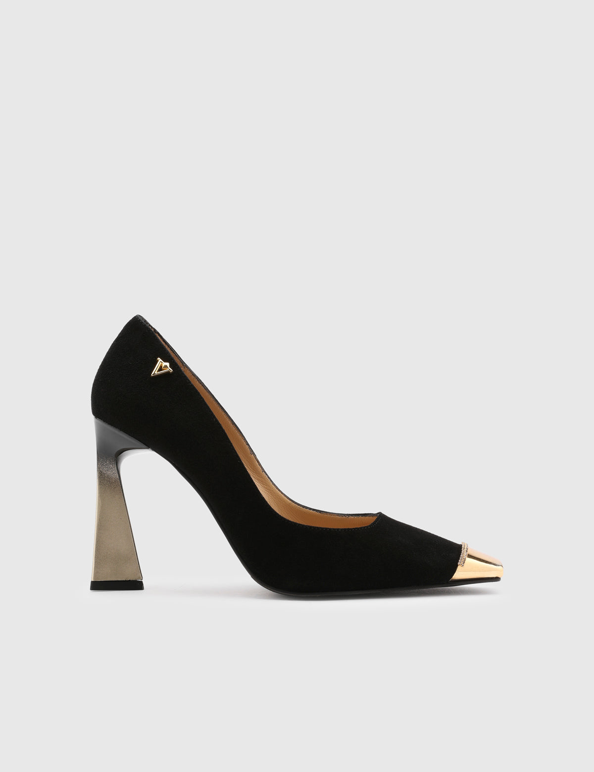 Alanzo Black Suede Leather Women's Pump