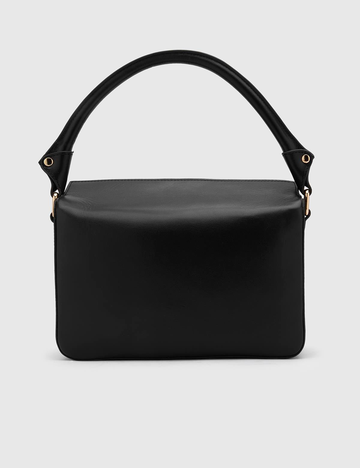 Lottie Black Leather Women's Handbag