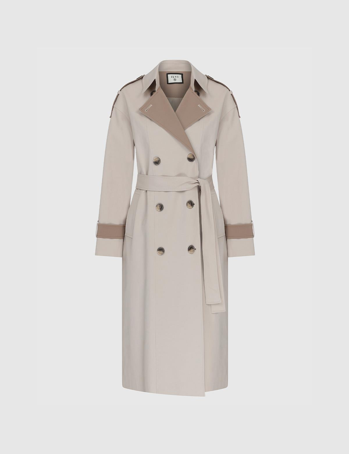 Mateo Beige Women's Trench Coat