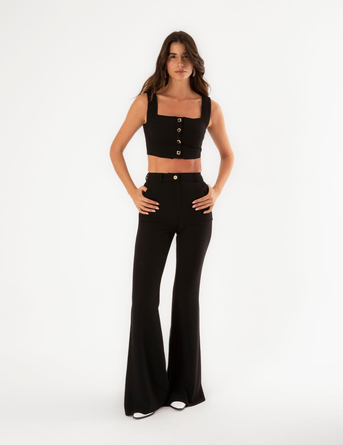 Nallely Black Women's Trousers