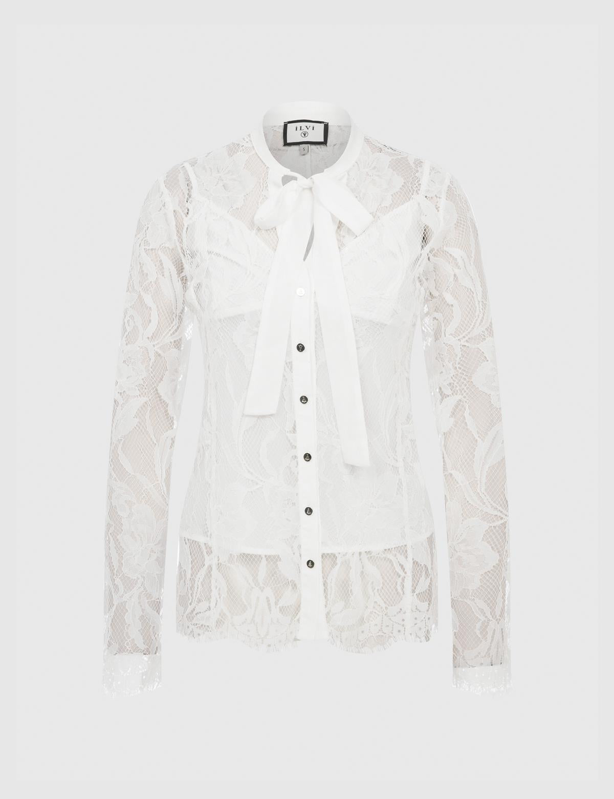 Narciso Ecru Women's Lace Shirt