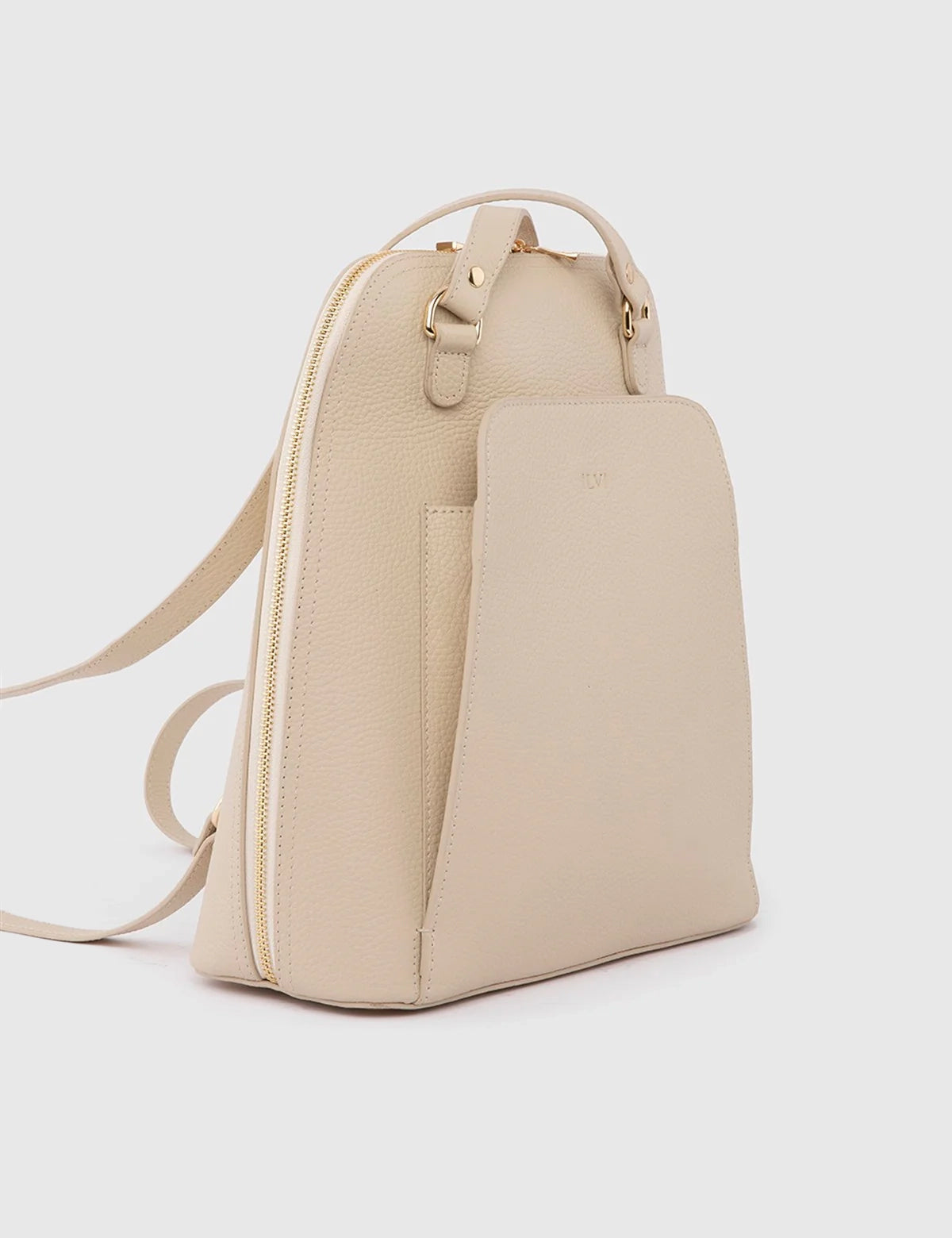 Osan Cream Floater Leather Women's Backpack