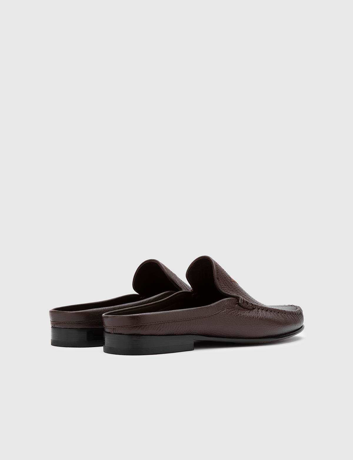 Reg Herren-Slipper aus Floater-Leder in Braun