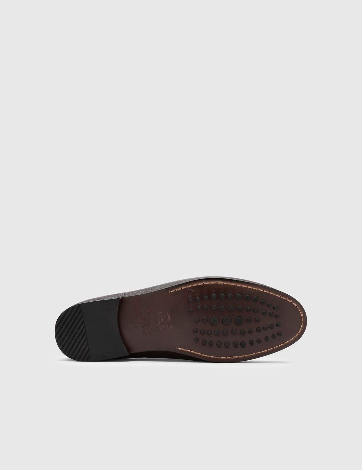 Reg Herren-Slipper aus Floater-Leder in Braun