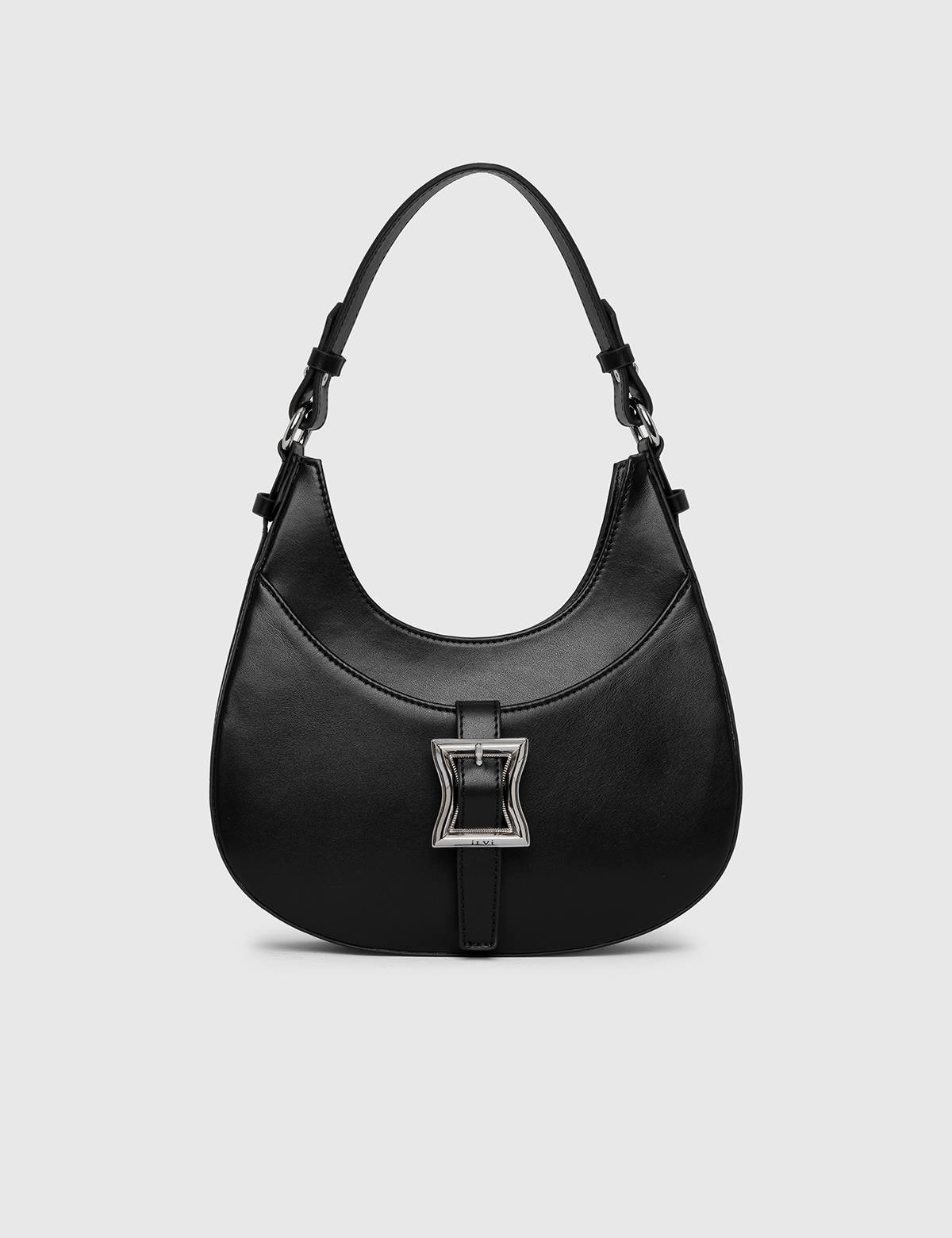 Theo Black Leather Women's Handbag