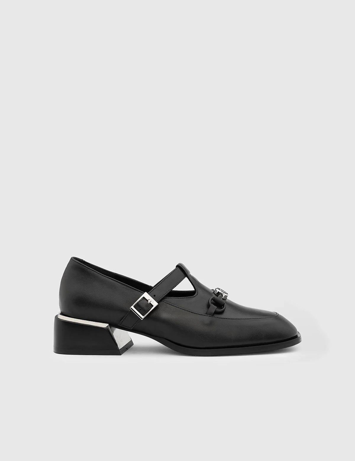 Tova Black Leather Women's Pump