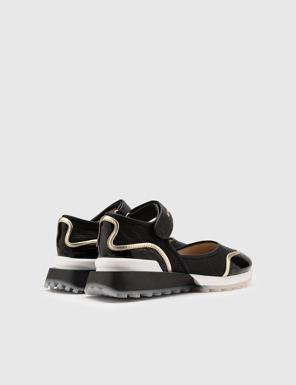 Veera Black Patent Leather Women's Sandal