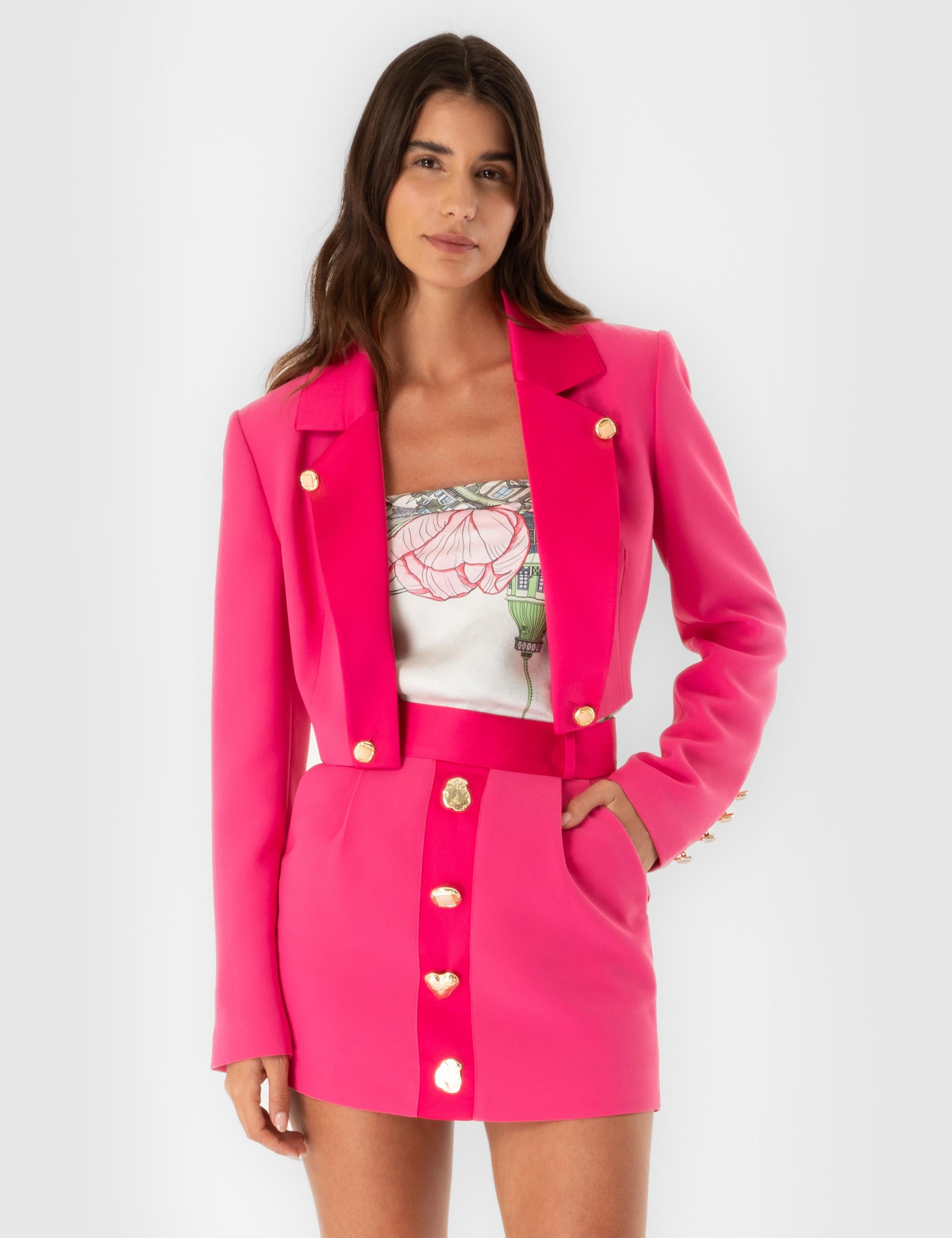 Vian Rosa Kurze Jacke für Damen