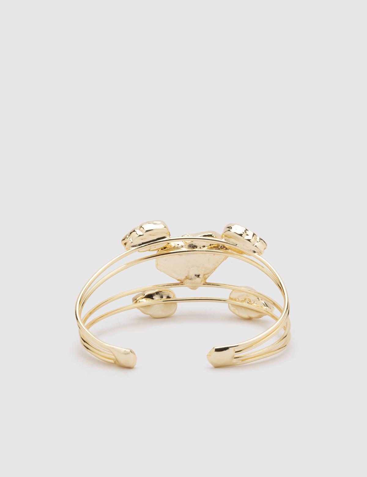 Zaan Gold Damen-Armband- und Ring-Set